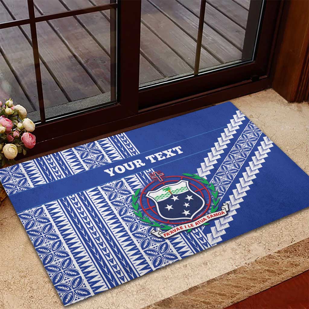 Fetu Samoa Rugby Custom Rubber Doormat Siapo Pattern - Sporty Style LT14 - Polynesian Pride
