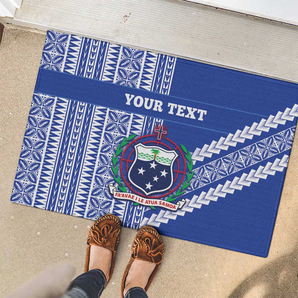 Fetu Samoa Rugby Custom Rubber Doormat Siapo Pattern - Sporty Style LT14 - Polynesian Pride