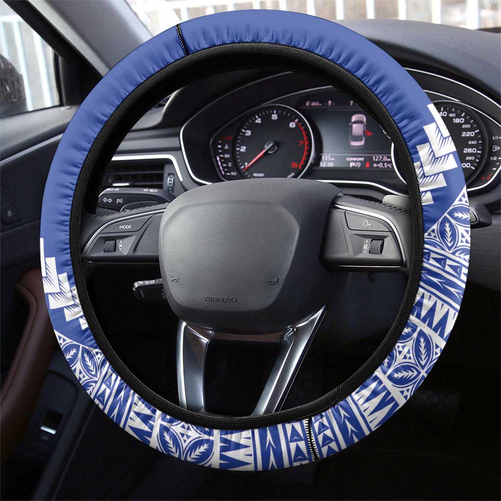 Fetu Samoa Rugby Steering Wheel Cover Siapo Pattern - Sporty Style LT14 - Polynesian Pride