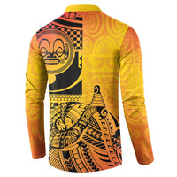 Marquesas Islands Button Sweatshirt Marquesan Matatiki Fish Hook Patutiki - Polynesian Pride