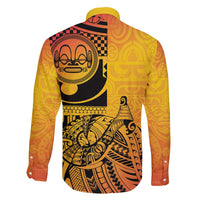 Marquesas Islands Family Matching Puletasi and Hawaiian Shirt Marquesan Matatiki Fish Hook Patutiki - Polynesian Pride