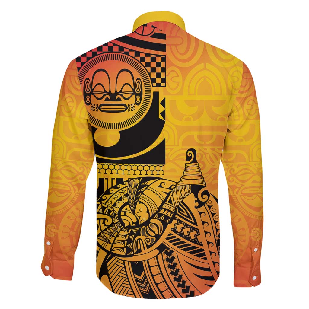 Marquesas Islands Family Matching Short Sleeve Bodycon Dress and Hawaiian Shirt Marquesan Matatiki Fish Hook Patutiki - Polynesian Pride