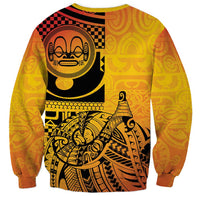 Marquesas Islands Sweatshirt Marquesan Matatiki Fish Hook Patutiki - Polynesian Pride