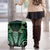 Aotearoa Pounamu Niho Luggage Cover Silver Fern Mix Maori Pattern - Green