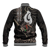 Aotearoa Hei Matau Baseball Jacket Haka Kiwi Mix Maori Mangopare LT14 - Polynesian Pride