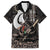 Aotearoa Hei Matau Family Matching Off The Shoulder Long Sleeve Dress and Hawaiian Shirt Haka Kiwi Mix Maori Mangopare