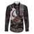 Aotearoa Hei Matau Family Matching Off The Shoulder Long Sleeve Dress and Hawaiian Shirt Haka Kiwi Mix Maori Mangopare