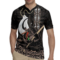 Aotearoa Hei Matau Rugby Jersey Haka Kiwi Mix Maori Mangopare