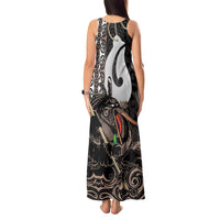 Aotearoa Hei Matau Tank Maxi Dress Haka Kiwi Mix Maori Mangopare LT14 - Polynesian Pride