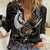 Aotearoa Hei Matau Women Casual Shirt Haka Kiwi Mix Maori Mangopare