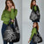 Custom New Zealand Tiki Tennis Grocery Bag Aotearoa Tenehi Maori Silver Fern - Black