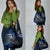 New Zealand Tiki Tennis Grocery Bag Aotearoa Tenehi Maori Silver Fern - Blue