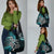Custom New Zealand Tiki Tennis Grocery Bag Aotearoa Tenehi Maori Silver Fern - Turquoise
