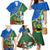 Personalised Halo Olaketa Solomon Islands Family Matching Mermaid Dress and Hawaiian Shirt Coat Of Arms With Tropical Flowers Flag Style LT14 - Polynesian Pride