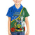 Personalised Halo Olaketa Solomon Islands Kid Hawaiian Shirt Coat Of Arms With Tropical Flowers Flag Style LT14 Kid Green - Polynesian Pride