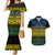 Halo Olaketa Solomon Islands Couples Matching Mermaid Dress and Hawaiian Shirt Melanesian Tribal Pattern Gradient Version LT14 Black - Polynesian Pride