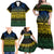 Halo Olaketa Solomon Islands Family Matching Off Shoulder Maxi Dress and Hawaiian Shirt Melanesian Tribal Pattern Gradient Version LT14 - Polynesian Pride