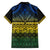 Halo Olaketa Solomon Islands Family Matching Puletasi and Hawaiian Shirt Melanesian Tribal Pattern Gradient Version LT14 - Polynesian Pride
