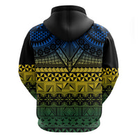 Halo Olaketa Solomon Islands Hoodie Melanesian Tribal Pattern Gradient Version LT14 - Polynesian Pride