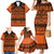 Halo Olaketa Solomon Islands Family Matching Mermaid Dress and Hawaiian Shirt Melanesian Tribal Pattern Orange Version LT14 - Polynesian Pride