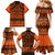 Halo Olaketa Solomon Islands Family Matching Mermaid Dress and Hawaiian Shirt Melanesian Tribal Pattern Orange Version LT14 - Polynesian Pride