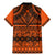 Halo Olaketa Solomon Islands Family Matching Mermaid Dress and Hawaiian Shirt Melanesian Tribal Pattern Orange Version LT14 - Polynesian Pride