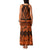 Halo Olaketa Solomon Islands Family Matching Tank Maxi Dress and Hawaiian Shirt Melanesian Tribal Pattern Orange Version LT14 - Polynesian Pride