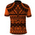 Halo Olaketa Solomon Islands Polo Shirt Melanesian Tribal Pattern Orange Version LT14 - Polynesian Pride