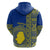 Fakaalofa Lahi Atu Niue Zip Hoodie Niuean Map With Hiapo Pattern Blue Version LT14 - Polynesian Pride