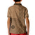 Fakaalofa Lahi Atu Niue Kid Polo Shirt Vintage Hiapo Pattern Brown Version LT14 - Polynesian Pride