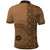 Fakaalofa Lahi Atu Niue Polo Shirt Vintage Hiapo Pattern Brown Version LT14 - Polynesian Pride