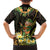 Hawaii Saint Patrick's Day Family Matching Off Shoulder Maxi Dress and Hawaiian Shirt Ukulele Leprechaun Hau'Oli Maoli Oe!