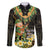 Hawaii Saint Patrick's Day Family Matching Off Shoulder Maxi Dress and Hawaiian Shirt Ukulele Leprechaun Hau'Oli Maoli Oe!