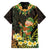 Hawaii Saint Patrick's Day Family Matching Short Sleeve Bodycon Dress and Hawaiian Shirt Ukulele Leprechaun Hau'Oli Maoli Oe!