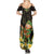Hawaii Saint Patrick's Day Family Matching Summer Maxi Dress and Hawaiian Shirt Ukulele Leprechaun Hau'Oli Maoli Oe!