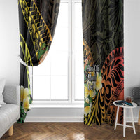 Hawaii Saint Patrick's Day Window Curtain Ukulele Leprechaun Hau'Oli Maoli Oe!