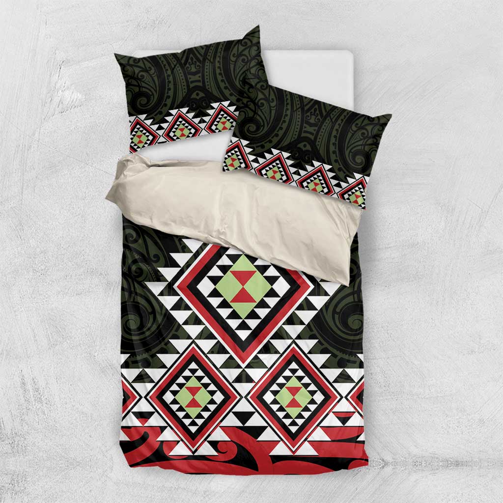 Kia Ora Aotearoa Bedding Set 2025 Pasifika Maori Taniko Motifs