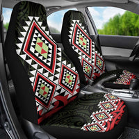 Kia Ora Aotearoa Car Seat Cover 2025 Pasifika Maori Taniko Motifs