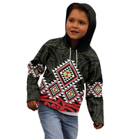 Kia Ora Aotearoa Kid Hoodie 2025 Pasifika Maori Taniko Motifs