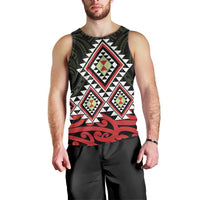 Kia Ora Aotearoa Men Tank Top 2025 Pasifika Maori Taniko Motifs