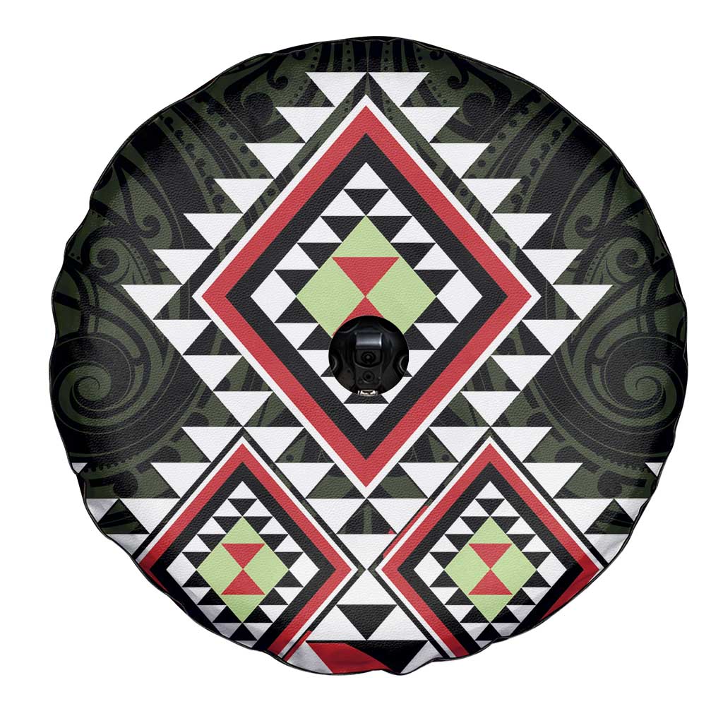 Kia Ora Aotearoa Spare Tire Cover 2025 Pasifika Maori Taniko Motifs