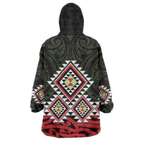 Kia Ora Aotearoa Wearable Blanket Hoodie 2025 Pasifika Maori Taniko Motifs
