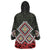 Kia Ora Aotearoa Wearable Blanket Hoodie 2025 Pasifika Maori Taniko Motifs