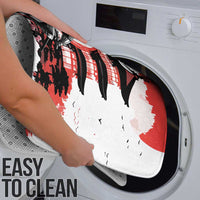 Japanese Samurai Warrior Enso Bathroom Set Japan Pagoda Sakura Watercolor - Polynesian Pride