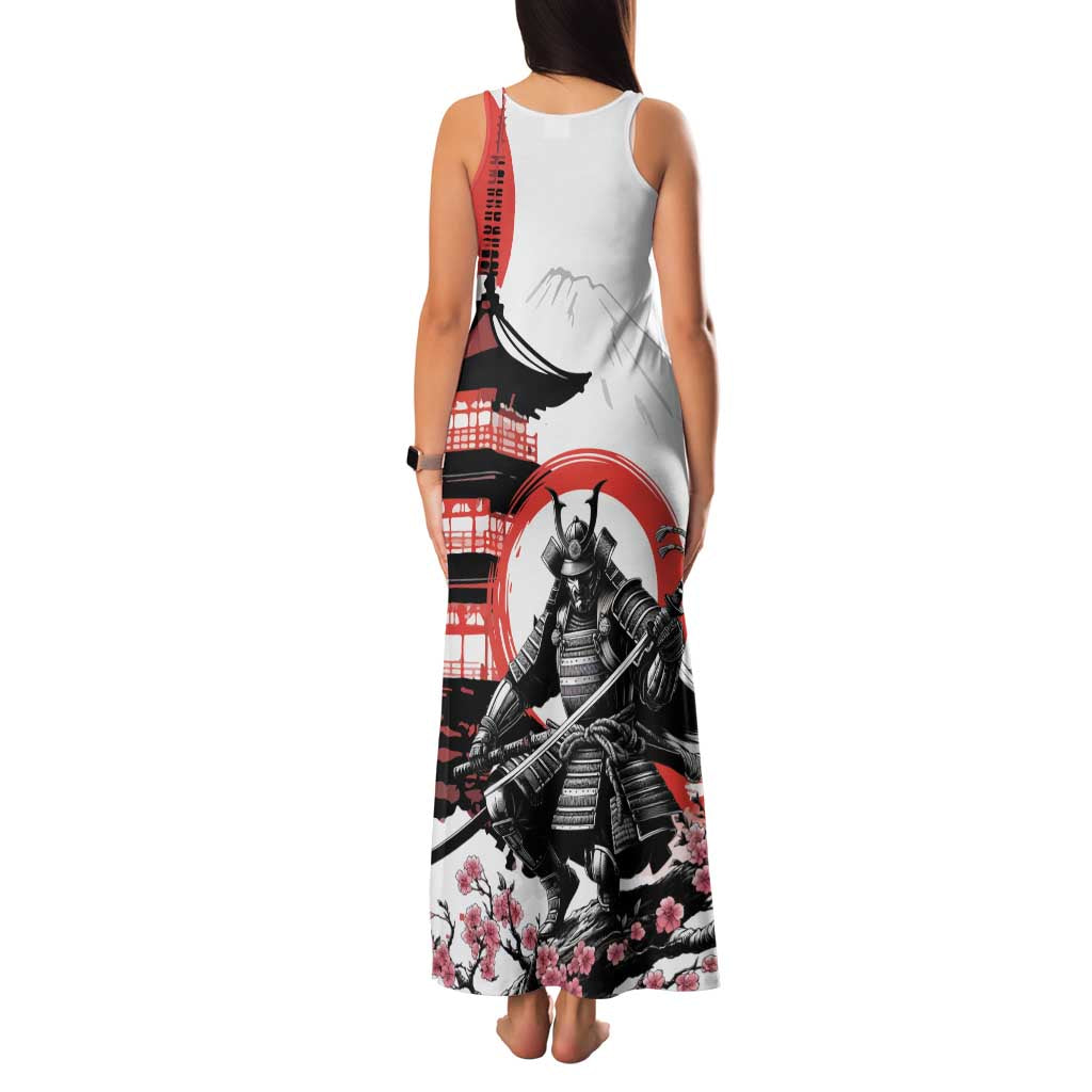 Japanese Samurai Warrior Enso Family Matching Tank Maxi Dress and Hawaiian Shirt Japan Pagoda Sakura Watercolor - Polynesian Pride