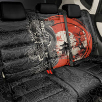 Japanese Dragon Katana Enso Back Car Seat Cover Japan Pagoda Seamless Cloud - Polynesian Pride