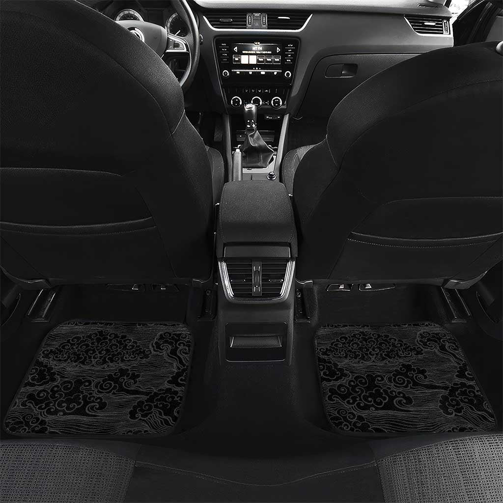 Japanese Dragon Katana Enso Car Mats Japan Pagoda Seamless Cloud - Polynesian Pride