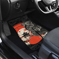 Japanese Dragon Katana Enso Car Mats Japan Pagoda Seamless Cloud - Polynesian Pride