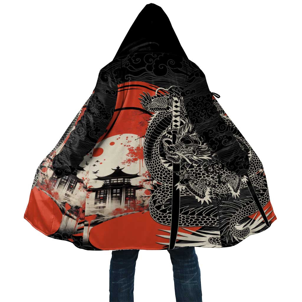 Japanese Dragon Katana Enso Cloak Japan Pagoda Seamless Cloud - Polynesian Pride