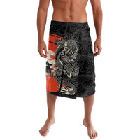 Japanese Dragon Katana Enso Lavalava Japan Pagoda Seamless Cloud - Polynesian Pride